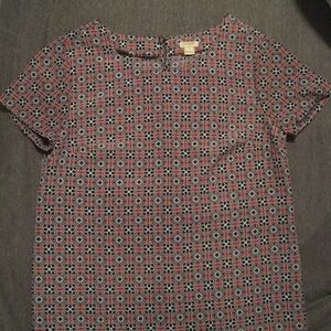 J.Crew patterned top.